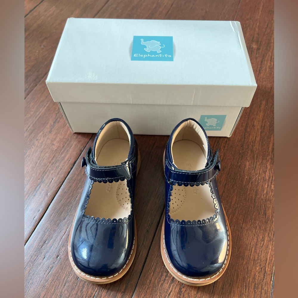Elephantito Navy Blue Kids Shoes